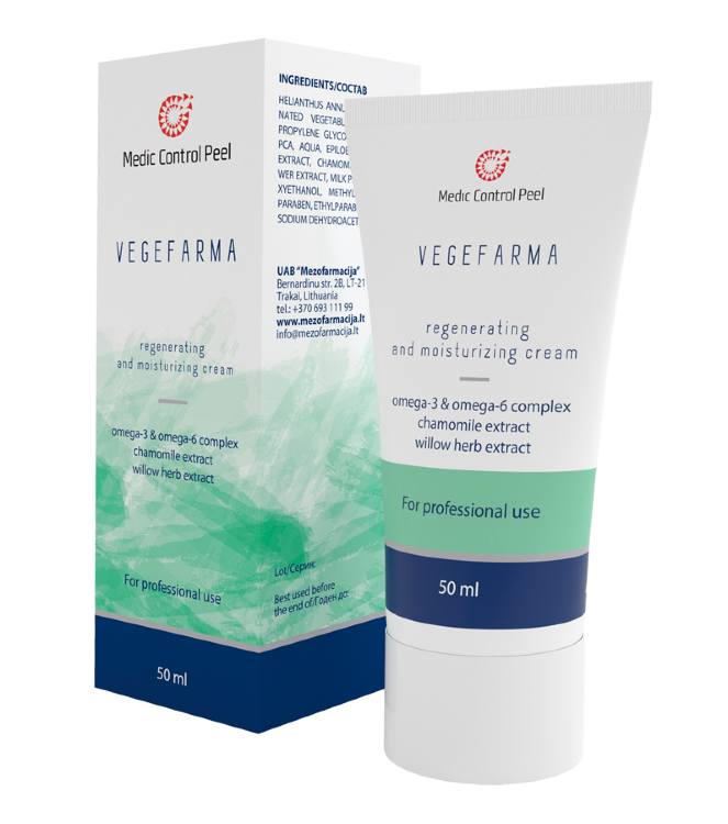 VEGEFARMA CREAM  постпилинговая реабилитация 50 мл.